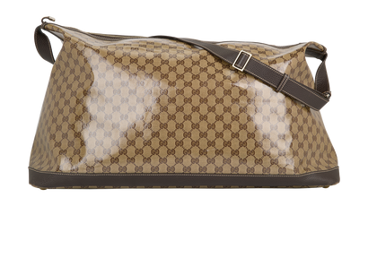 XL Guccissima Luggage Duffle Bag, &pound;550, Handbags, Brown, Coated Canvas, Front view